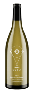 Valo Reserve Chardonnay Bottle Best Washington Wine on the Vancouver Waterfront